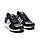 Шкіряні кросівки Adidas колір чорний, білий, фото 3