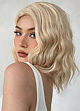 Перука блонд без човника хвилястої середньої довжини, фото 2