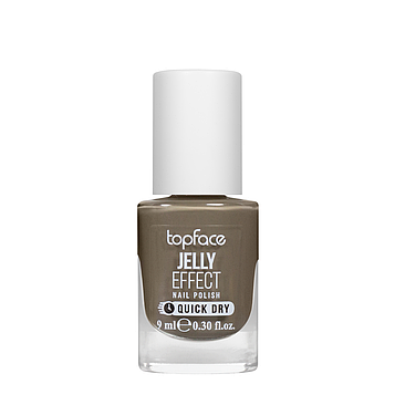 Лак для нігтів topface Jelly Effect Nail Polish швидковисихаючий № 69 Темний сірий (PT110)