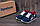 Літні кросівки сітка Reebok колір синій, білий, червоний, фото 7