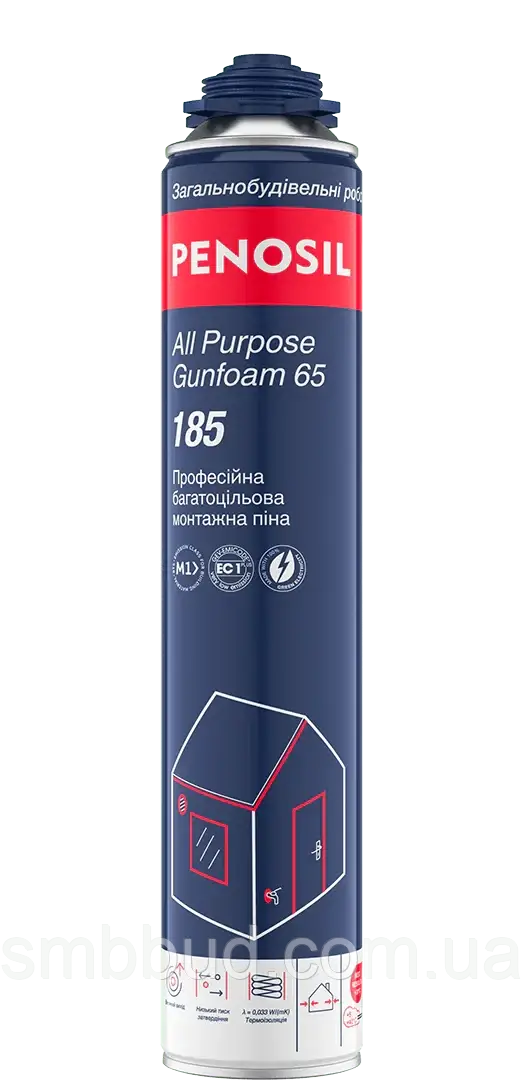 Багатоцільова монтажна піна PENOSIL All Purpose Gunfoam 65 165