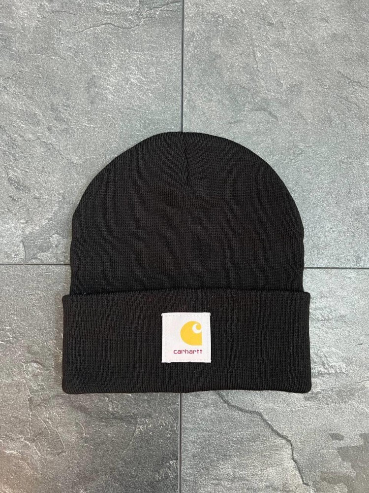 Шапка CARHARTT (лого нашивка) чорна, фото 1