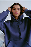 Женское худи оверсайз с капюшоном и карманом кенгуру, фото 6