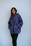 Женское худи оверсайз с капюшоном и карманом кенгуру, фото 7