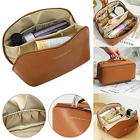 Містка косметичка, органайзер Make UP BAG Brown iC227