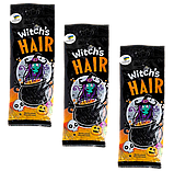 Жувальні цукерки Halloween Witch's Hair зі смаком чорної смородини 160 г, фото 5