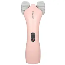Ручний елітичний масажер TV50042, Рожевий/ Масажер для тіла на батарейках/антицелюлітний масажер YU227