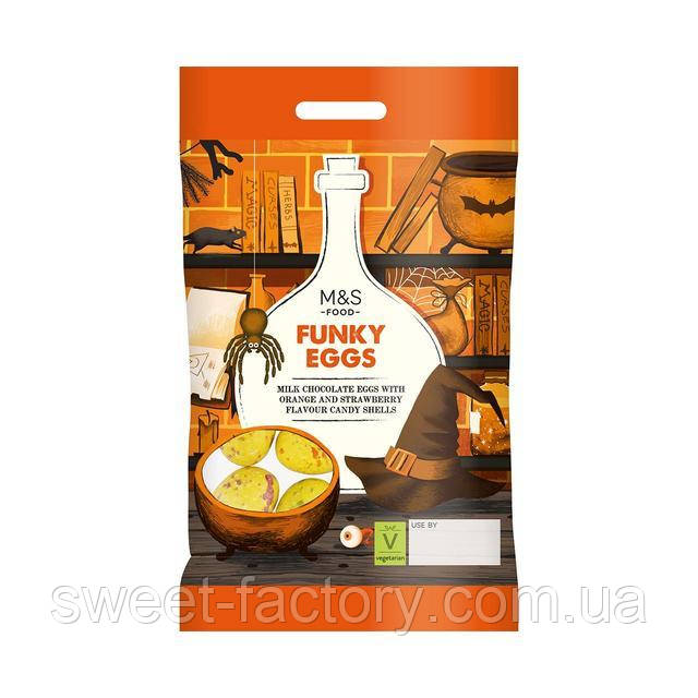 Шоколадні яйця M&S Food Funky Eggs Milk Chocolate 150g