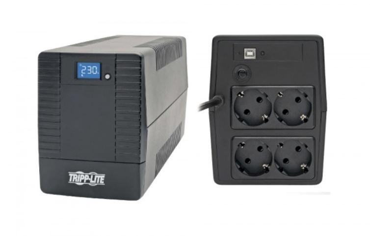 ДБЖ 1kVA 600W Line-Interactive UPS with 4 Schuko CEE 7/7 Outlets - AVR, 230V, 1.5 m Cord, LCD, USB, Tower