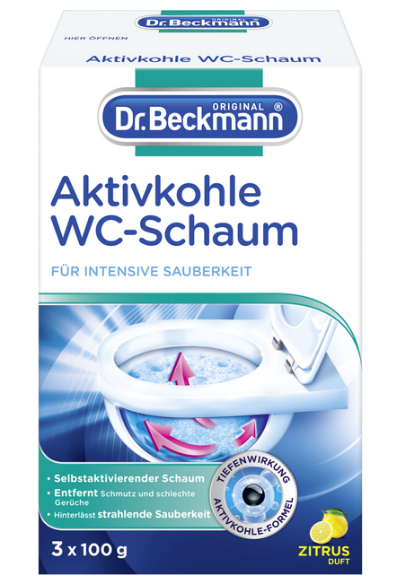 Очищувач для унітазу Dr. Beckmann 3 шт по 100 г 4008455077918