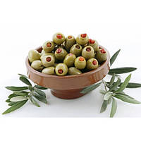 Оливки фаршировані червоним перцем