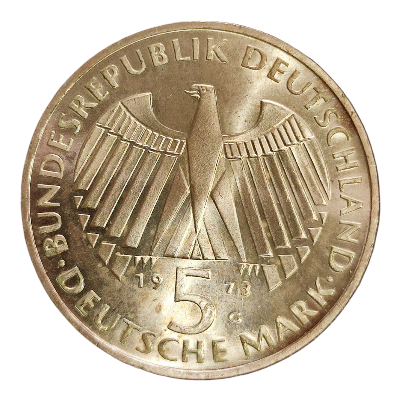 Німеччина 5 марок, 1973 125-та річниця - Відкриття Національних Зборів