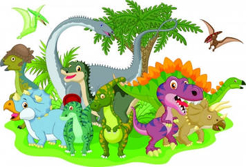 Дитячі Фотошпалери "Динозаври" - Будь-який розмір! Читаємо опис!