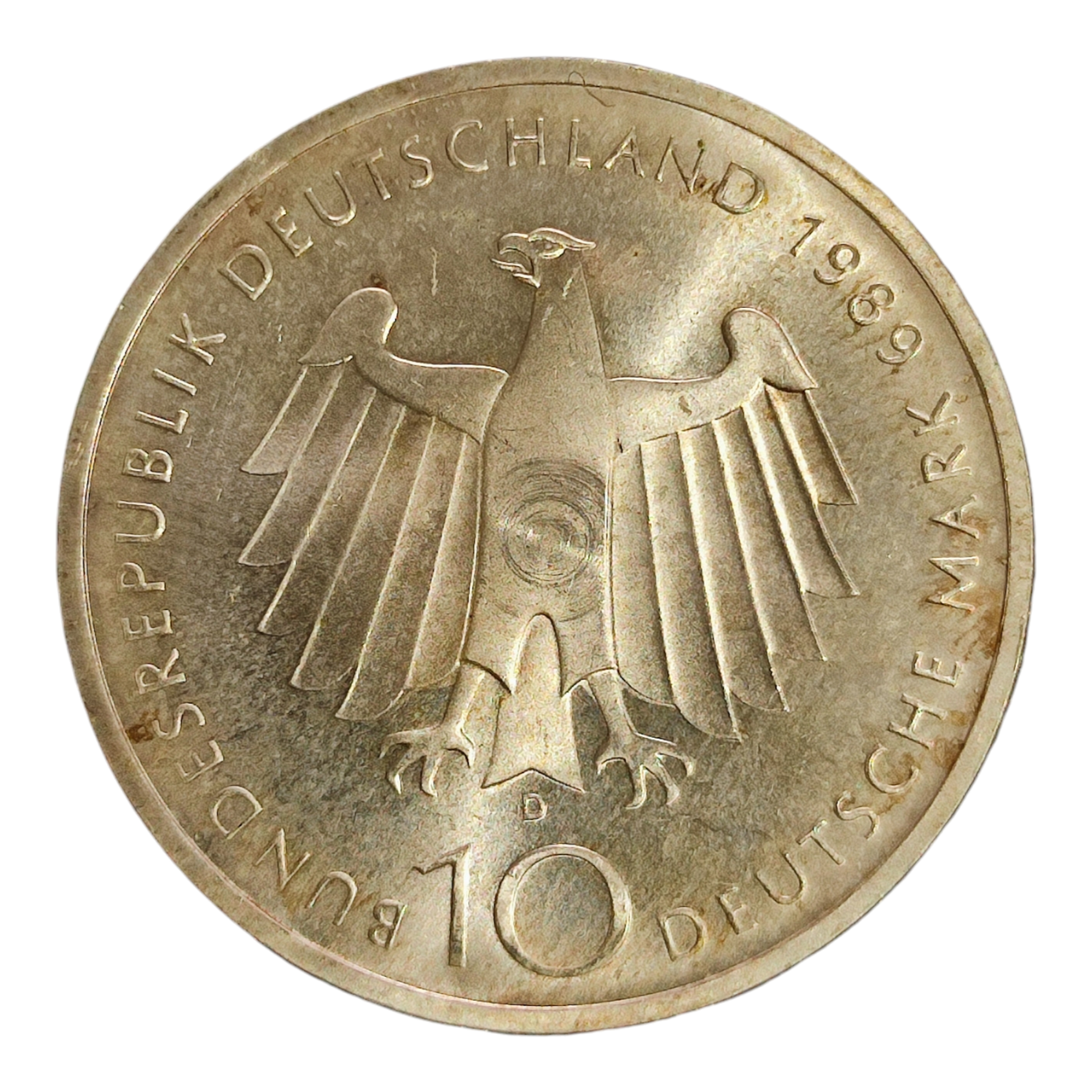 Німеччина 10 марок, 1989 2000-на річниця - Місто Бонн