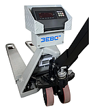 Ваги-рокла ЗЕВС ВПЕ-500-4 (H1200х800) з індикатором МВ6 (пластик) Колеса поліуретан 500кг, фото 4