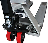 Ваги-рокла ЗЕВС ВПЕ-500-4 (H1200х800) з індикатором МВ6 (пластик) Колеса поліуретан 500кг, фото 5