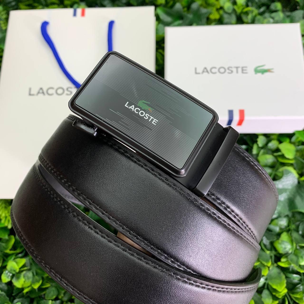 Шкіряний чоловічий Ремінь Lacoste