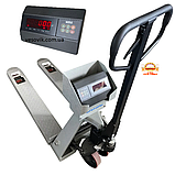 Ваги-рокла ЗЕВС ВПЕ-500-4 (H1200х800) з індикатором МВ6 (пластик) Колеса поліуретан 500кг, фото 10