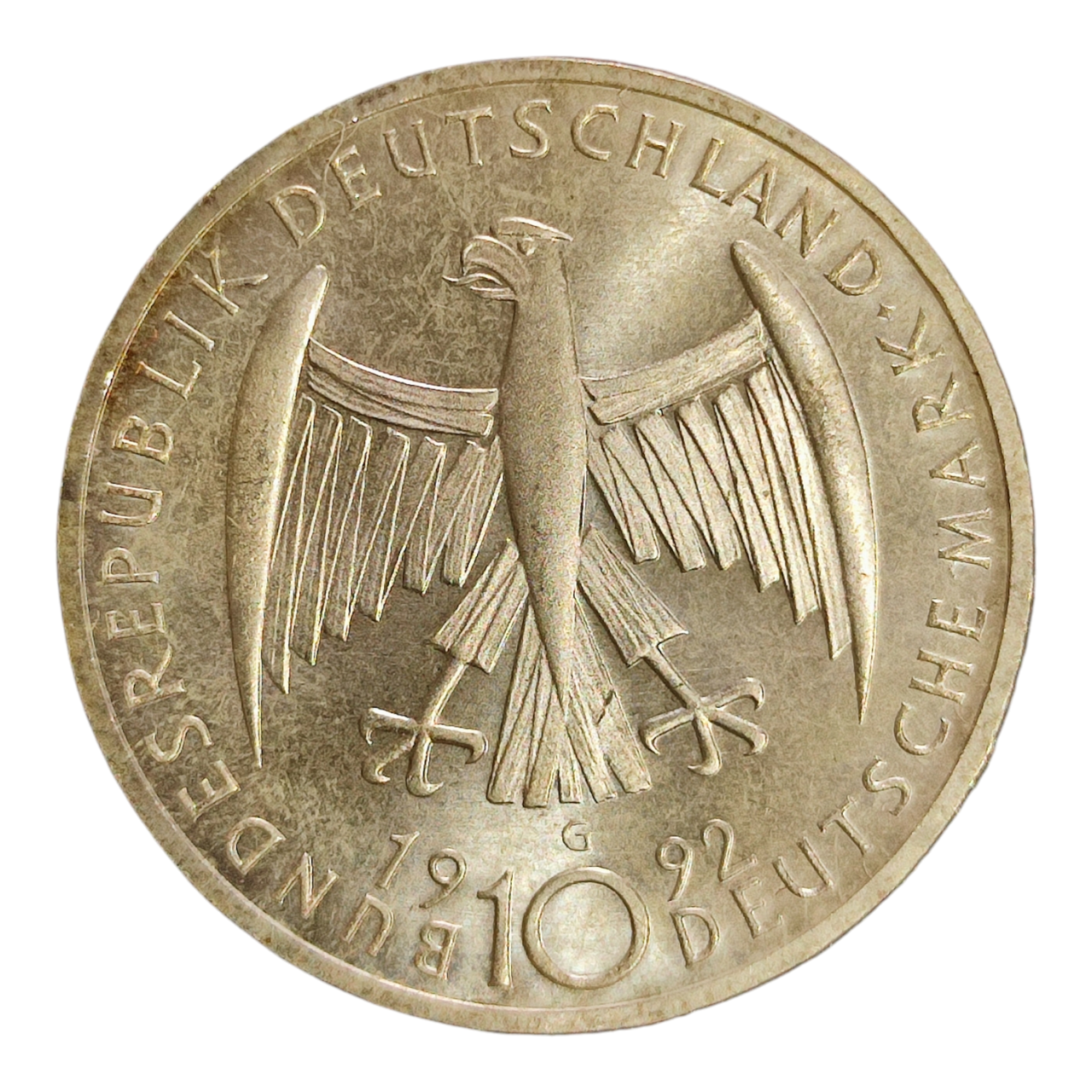 Німеччина 10 марок, 1992 125-та річниця - Народження Кеті Кольвиц