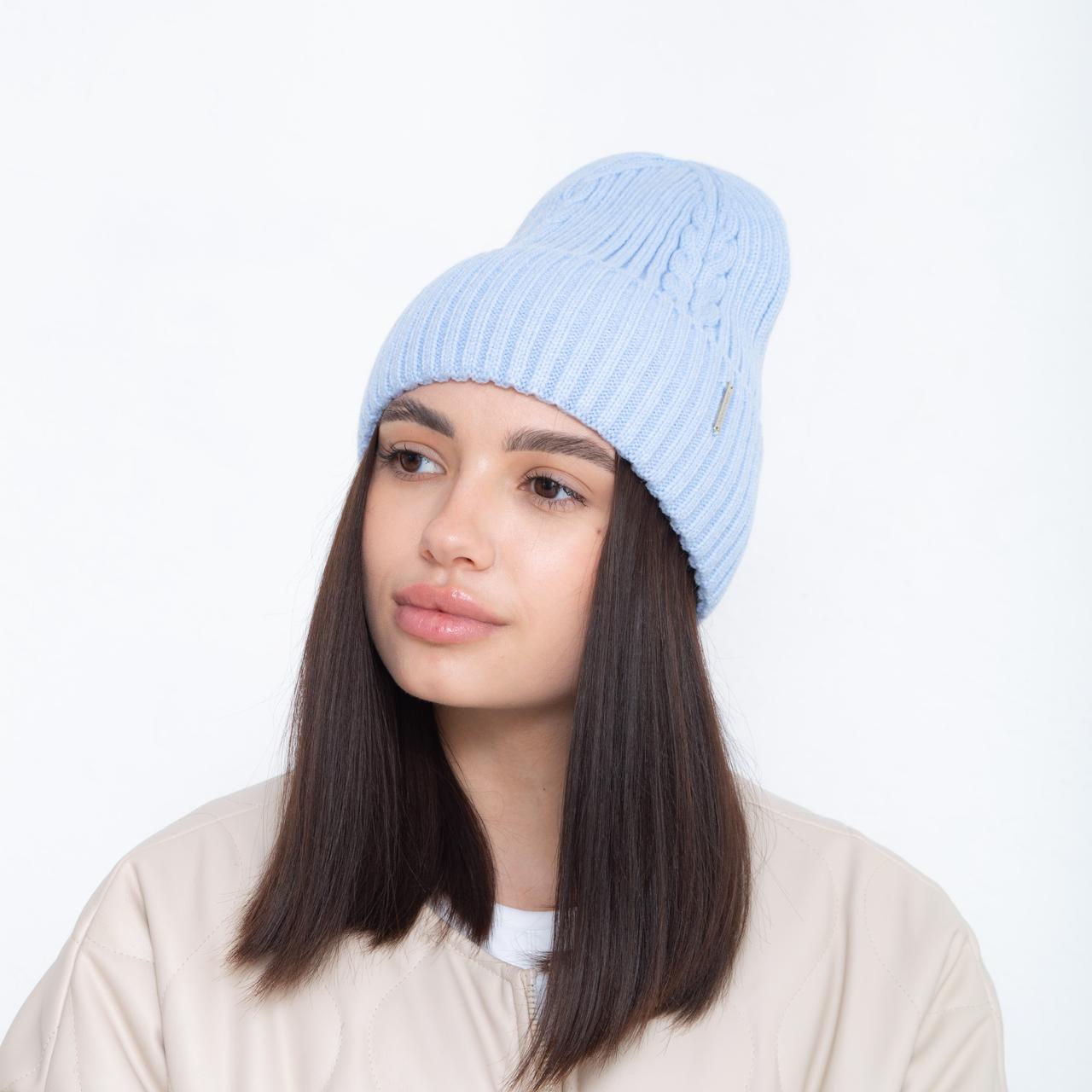 Шапка Paula (кашемір)  небесний