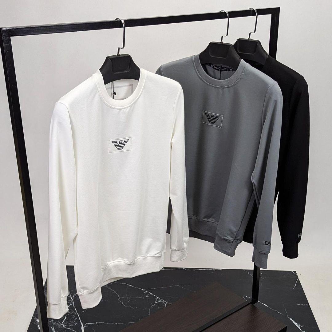 Чоловіча кофта світшот ARMANI CK8602 сіра, фото 1