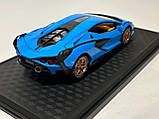 Машинка металева Lamborghini , "АвтоЕксперт"  Ламборгини  , блакитна,  світло звук  20* 8 * 4 см, 1:24, фото 3