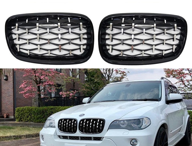 Решітка радіатора на BMW E70 / E71 стиль Diamond, фото 1