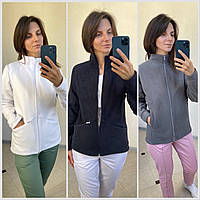 Флісова кофта, фліска, медична фліска , біла фліска , тепла кофта медична толстовка