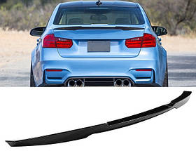 Спойлер багажника BMW F30 стиль M4 чорний глянсовий (ABS-пластик)