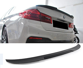 Спойлер BMW G30 стиль М4 чорний глянсовий (ABS-пластик)