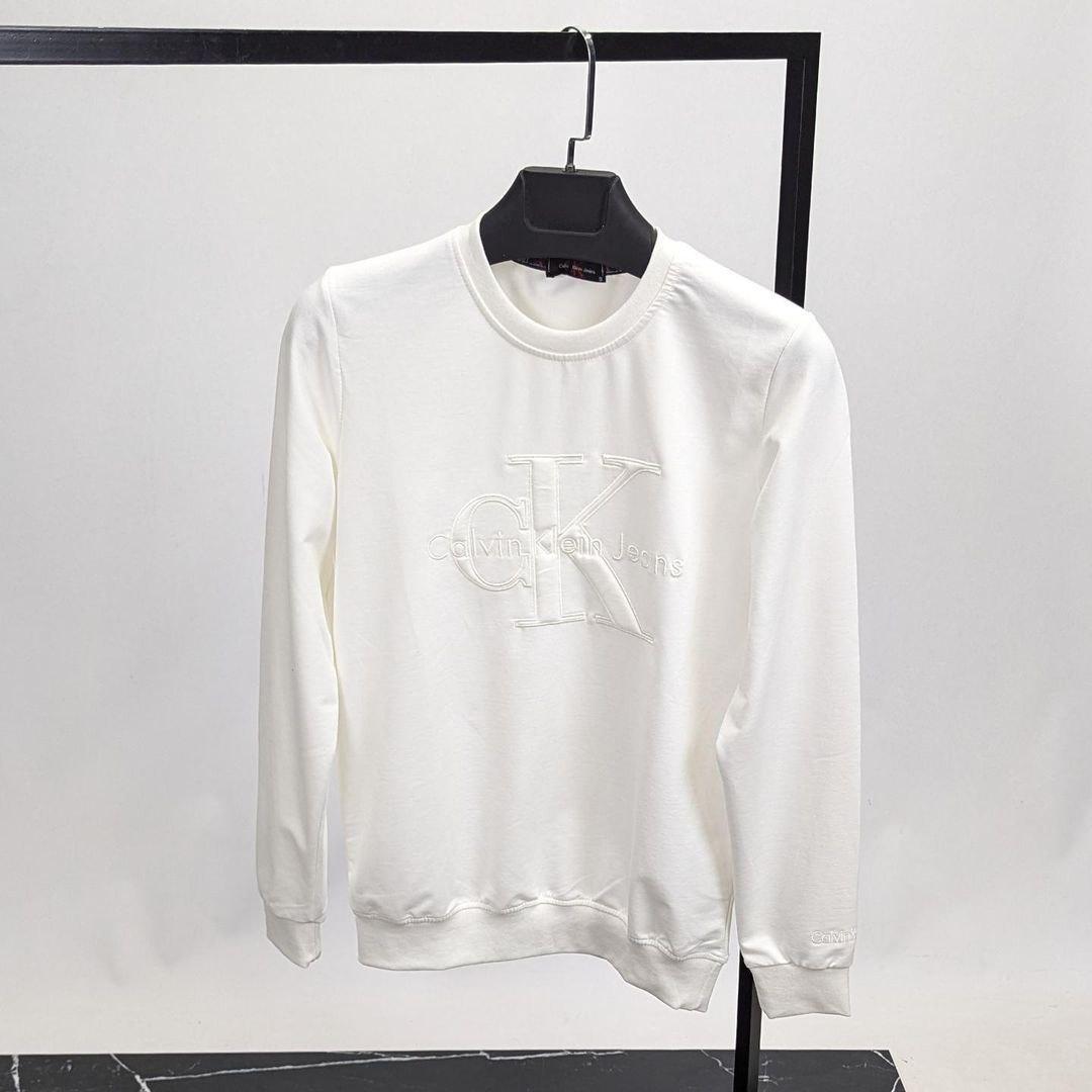 Чоловіча кофта світшот Calvin Klein CK8598 біла, фото 1