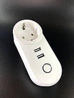 Розумна розетка M31 (16A, 2USB, керування через додаток, таймер, дистанційне керування)