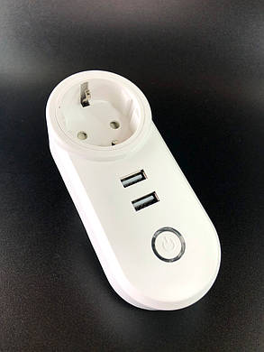 Розумна розетка M31 (16A, 2USB, керування через додаток, таймер, дистанційне керування), фото 1