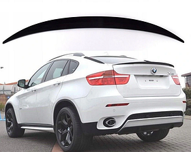 Спойлер BMW X6 E71 стиль Перформанс ABS-пластик чорний глянсовий