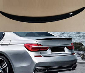 Спойлер BMW 7 series G11 Performance чорний глянсовий ABS-пластик (15-21 р.в.)