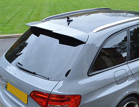 Спойлер на Audi A4 B8 універсал чорний глянсовий ABS-пластик (08-15 р.в.)