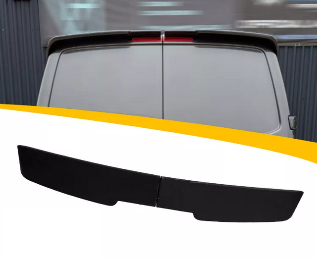 Спойлер на Volkswagen T6 чорний глянсовий ABS-пластик (розпашенка)