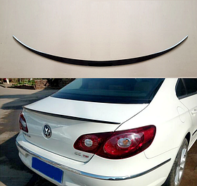 Спойлер на Volkswagen Passat CC чорний глянсовий ABS-пластик (2008-2016)