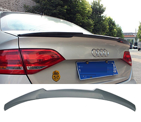 Спойлер на Audi A4 B8 стиль М4 ABS-пластик (08-12 р.в.)