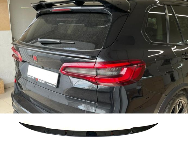 Спойлер під скло BMW X5 G05 чорний глянсовий ABS-пластик (2019-...)