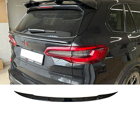 Спойлер під скло BMW X5 G05 чорний глянсовий ABS-пластик (2019-...)