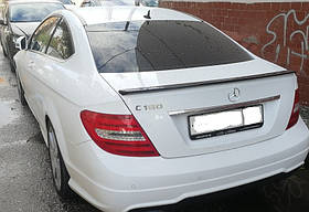 Спойлер на Mercedes C-class W204 чорний глянець ABS-пластик