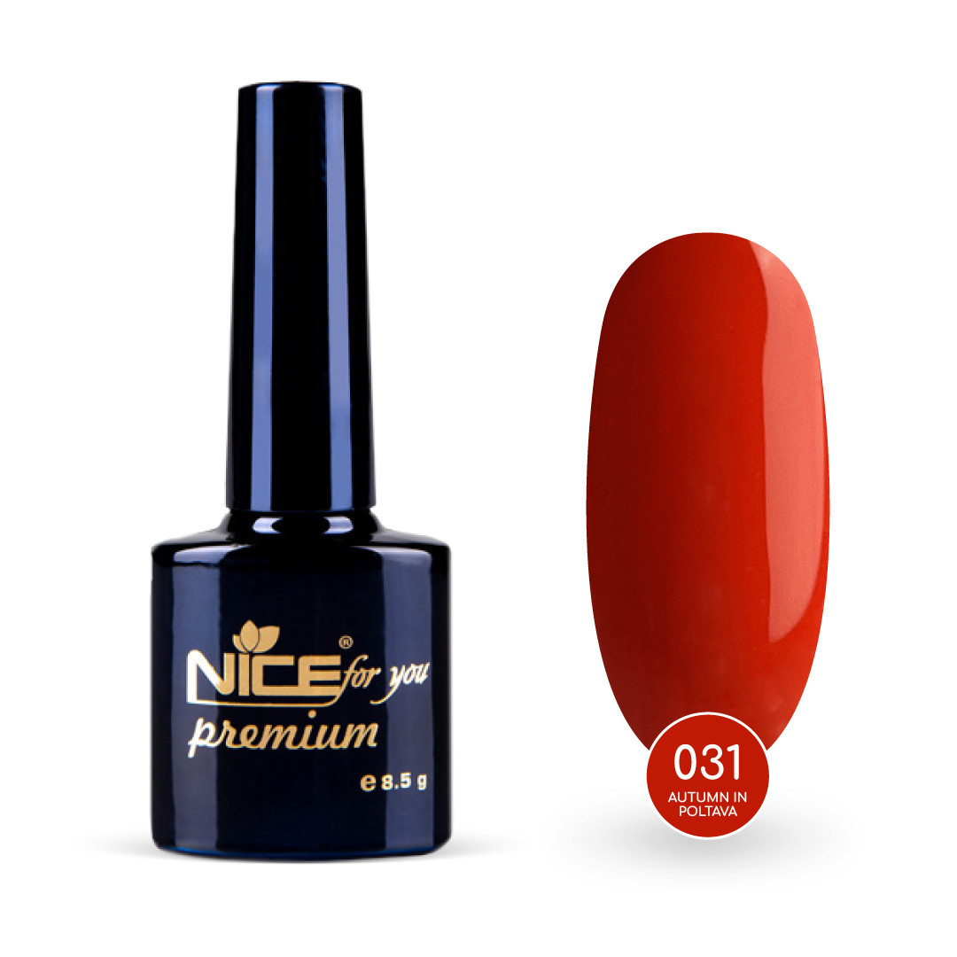 Гель-лак Nice for you Autumn in Poltava Premium №030 Мандариновий 8.5 г