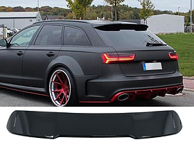 Спойлер багажника Audi A6 C7 у стилі S-line чорний глянсовий ABS-пластик
