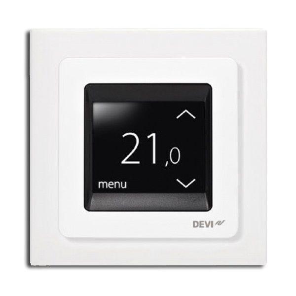 Терморегулятор програмований Devireg Touch White Сенсорний