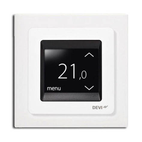 Терморегулятор програмований Devireg Touch White Сенсорний, фото 1