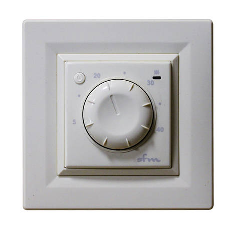 Терморегулятор для теплої підлоги механічний VEGA 030 Білий, фото 1