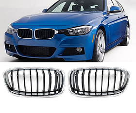 Решітка радіатора BMW F30 / F31 чорна + хром рамка