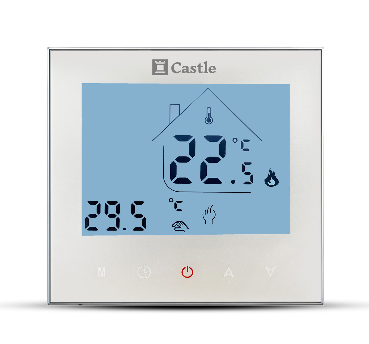 Терморегулятор програмний для теплої підлоги Castle AC605H (Білий)