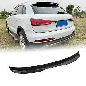 Cпойлер багажника Audi Q3 чорний глянсовий ABS-пластик (11-18 р.в.)